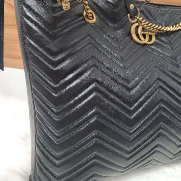 GUCCI MARMONT CHAIN TOTE BAG - Picture 3 of 12